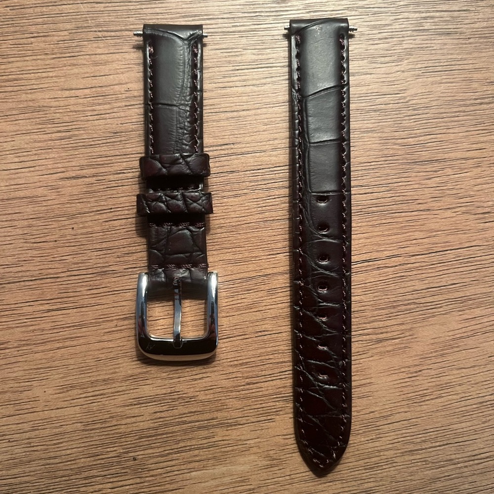 NWOT Shinola 14mm Alligator Leather Strap